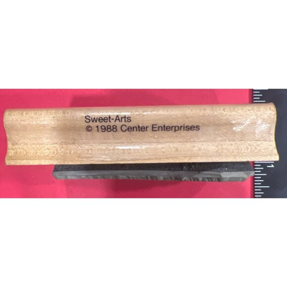 Vintage Christmas Tree Wood Mounted Rubber Stamp by Sweet-Arts 6904 - Picture 3 of 4